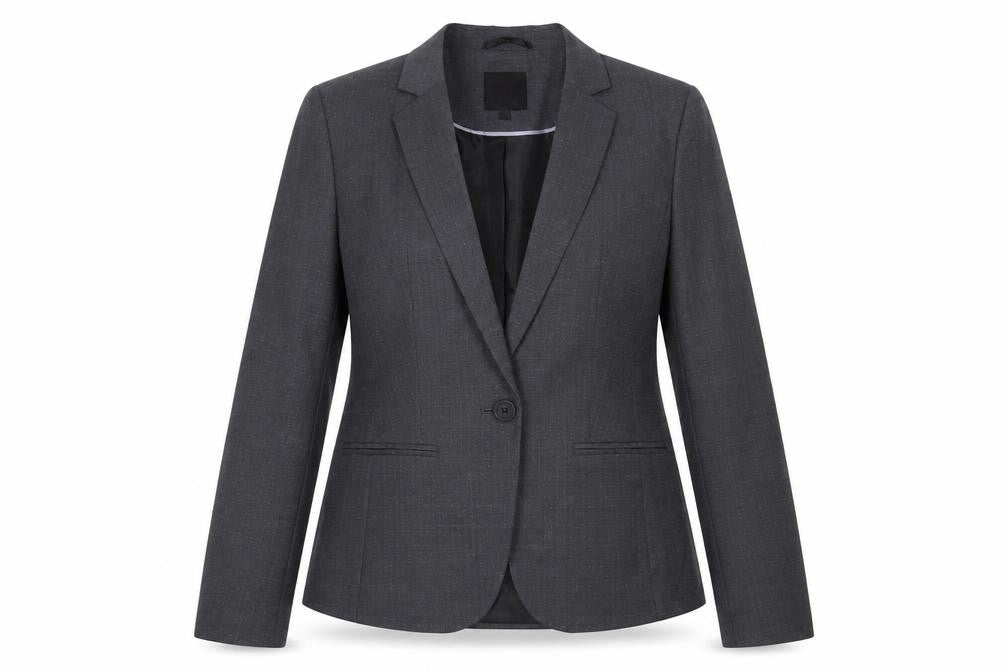 Next Womens Grey Wool Blend Blazer Jacket UK 12 Workwear