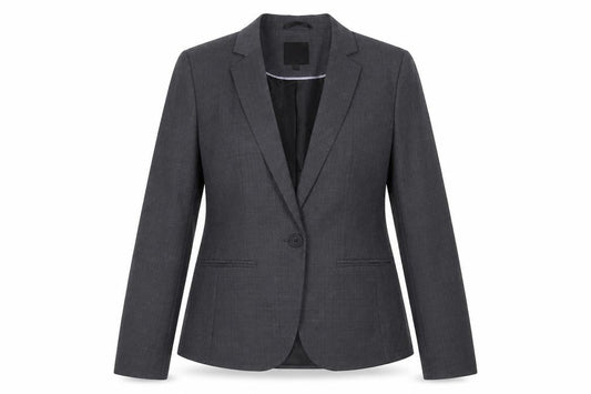 Next Womens Grey Wool Blend Blazer Jacket UK 12 Workwear