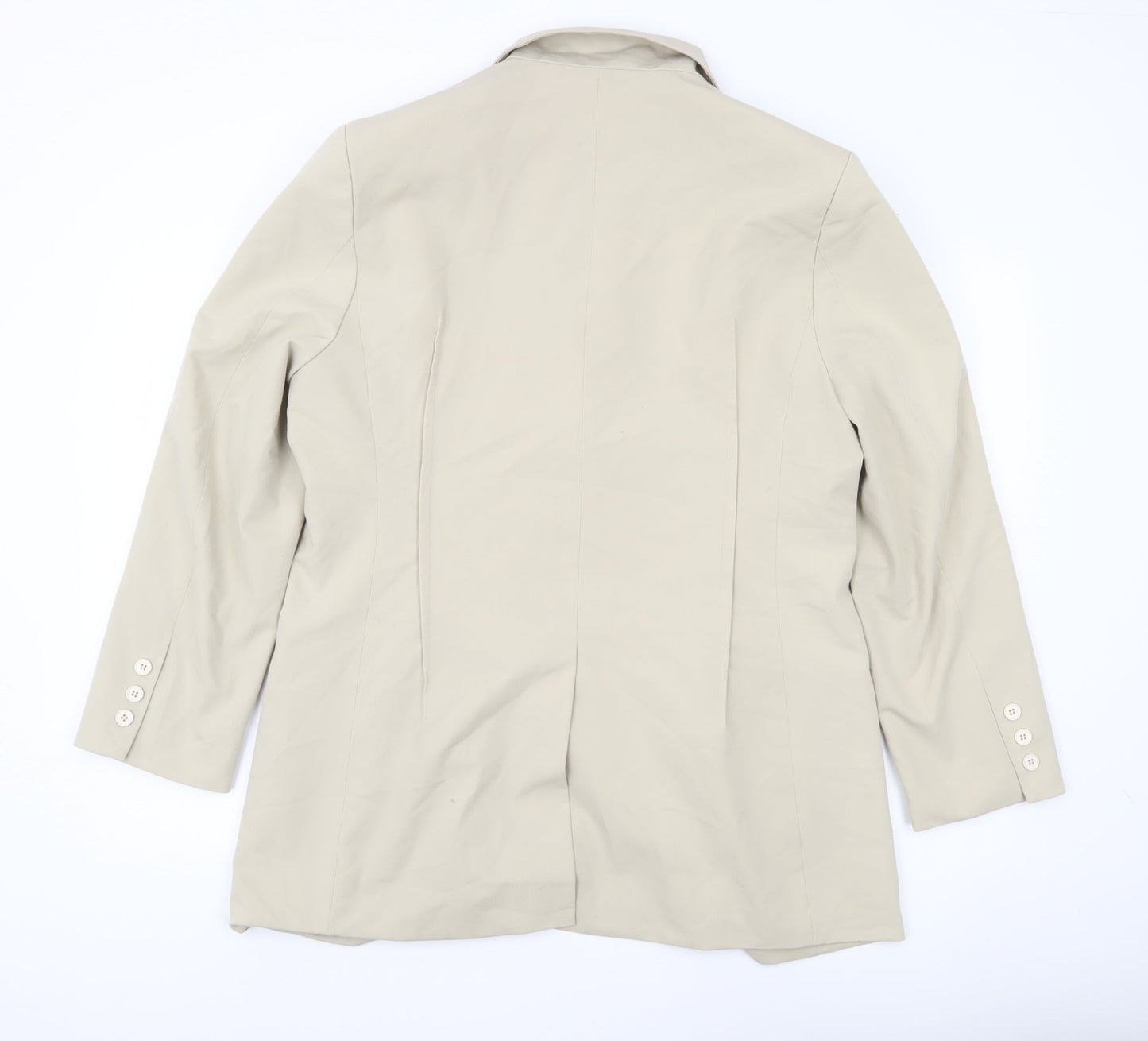Attentif Paris Men Beige Blazer Jacket L/XL Single Breasted