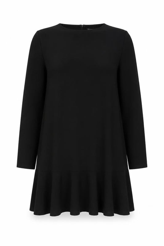 ASOS DESIGN Women’s Black Shift Dress Size S Long Sleeve Crew Neck