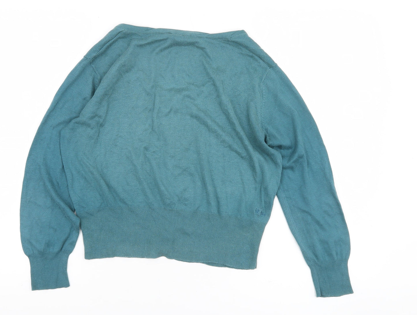 Fat Face Women’s Blue Size 10 Cardigan Cotton Acrylic Knitwear
