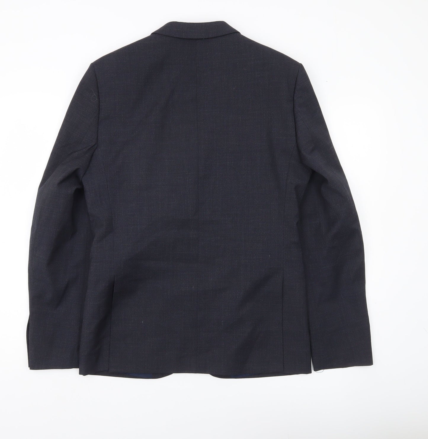 Marks and Spencer Men’s Grey Wool Blend Suit Jacket 38 Chest