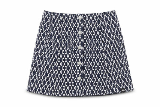 Superdry Women’s Blue Geometric A-Line Short Skirt Size M