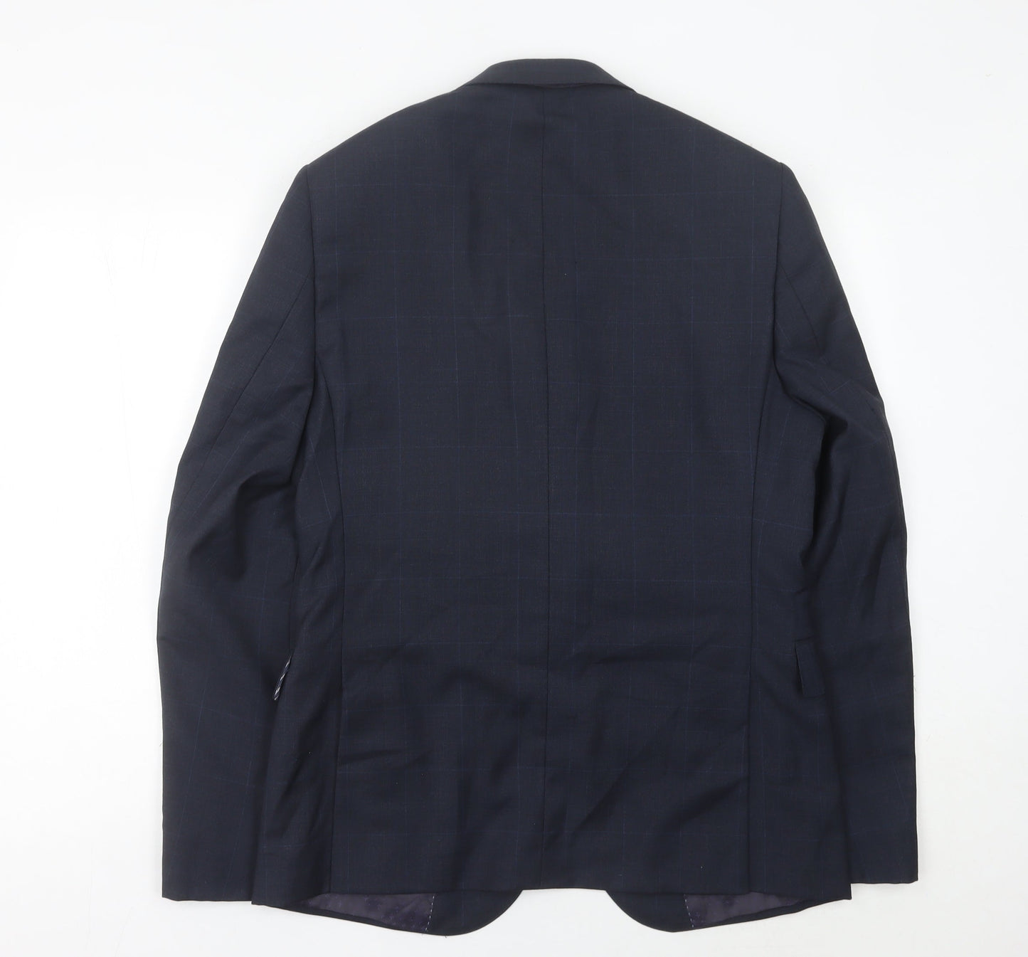 Marks and Spencer Men's Blue Wool Blazer Jacket 40R Medium