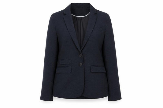 Next Women's Blue Polka Dot Blazer Jacket Size 12 Regular Fit