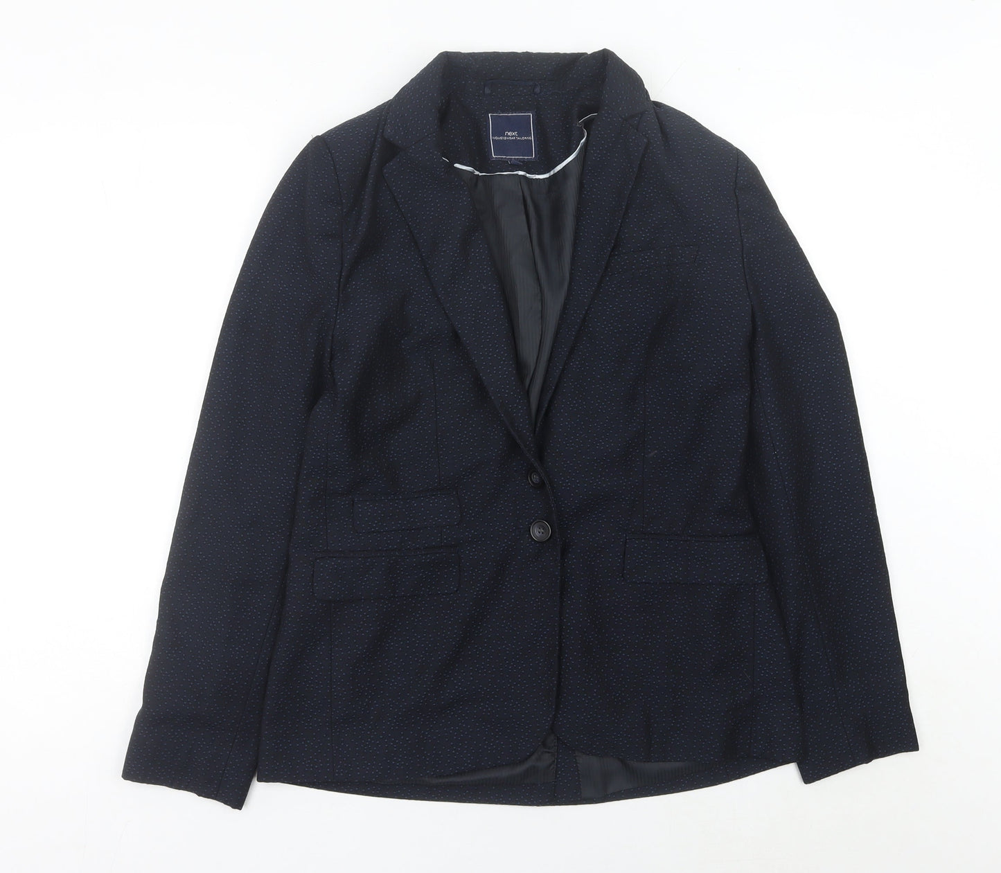 Next Women’s Blue Polka Dot Blazer Jacket UK 12 Regular Fit