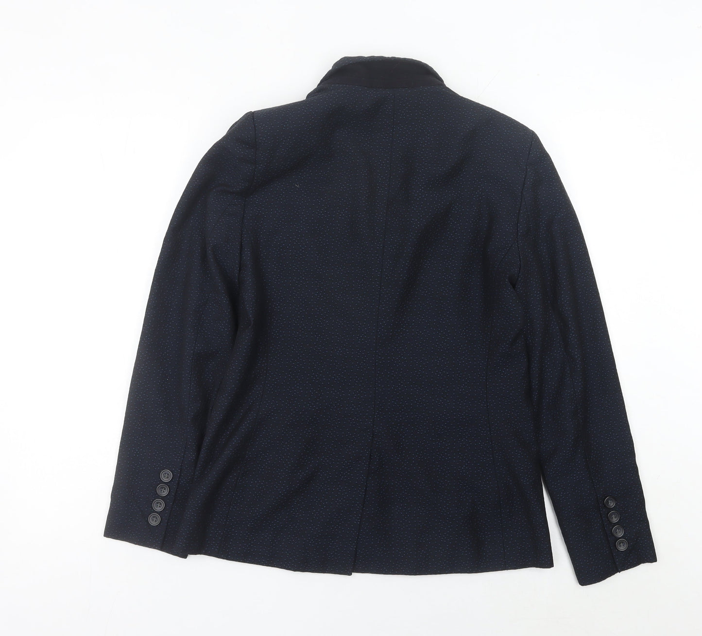 Next Women’s Blue Polka Dot Blazer Jacket UK 12 Regular Fit
