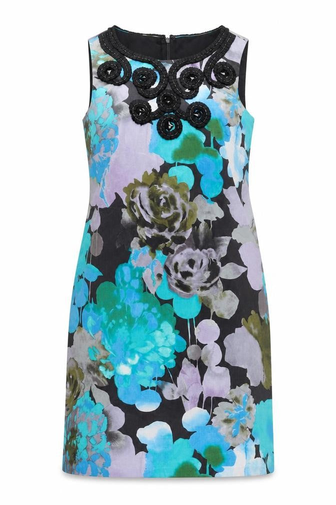 Monsoon Women’s Multicoloured Floral Sheath Dress Size 10