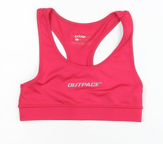 Outpace Women’s Pink Racerback Sports Tank Top Size S Athletic Gym