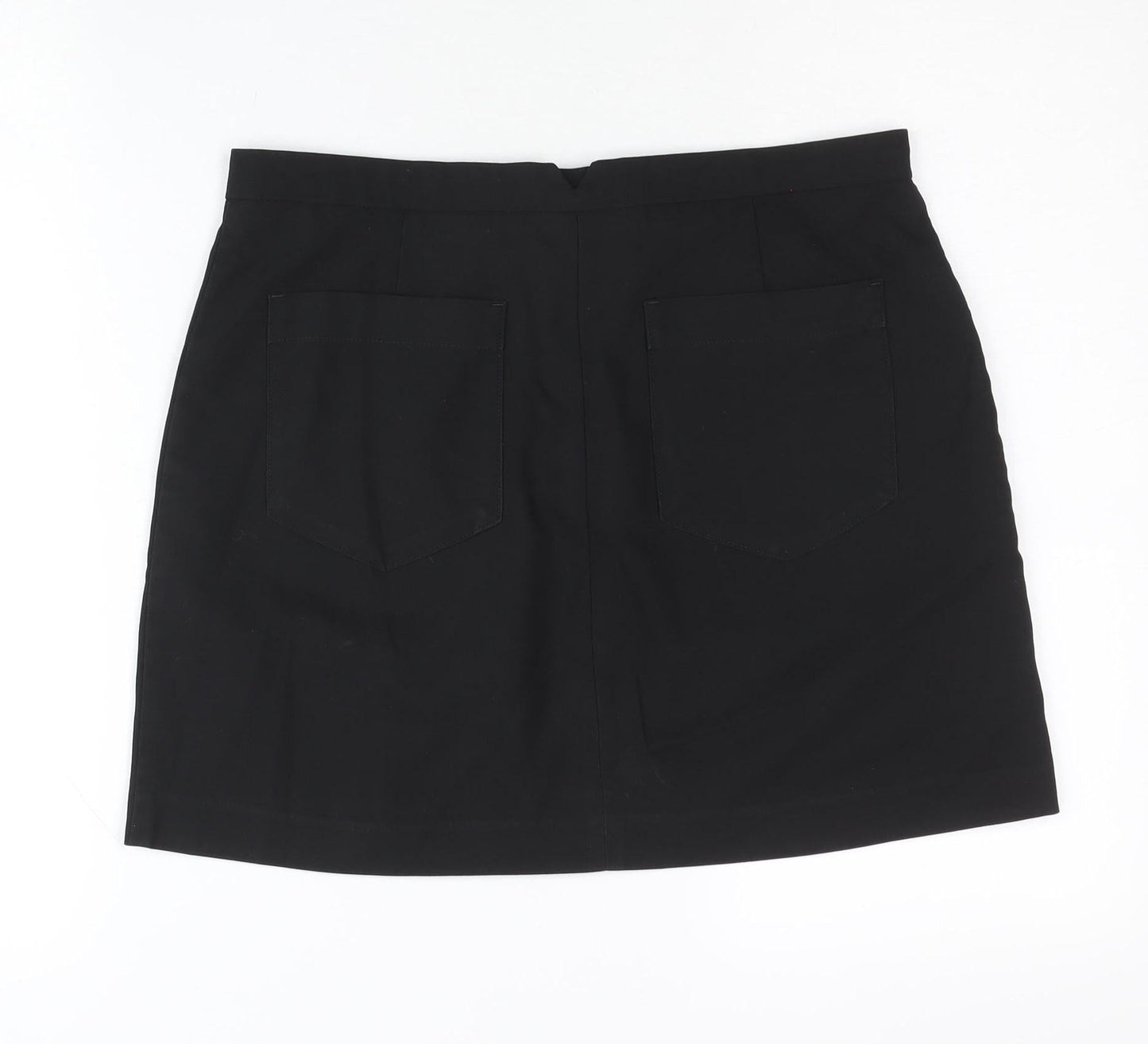 Next Womens Black Size 10 Pencil Skirt Knee Length Workwear