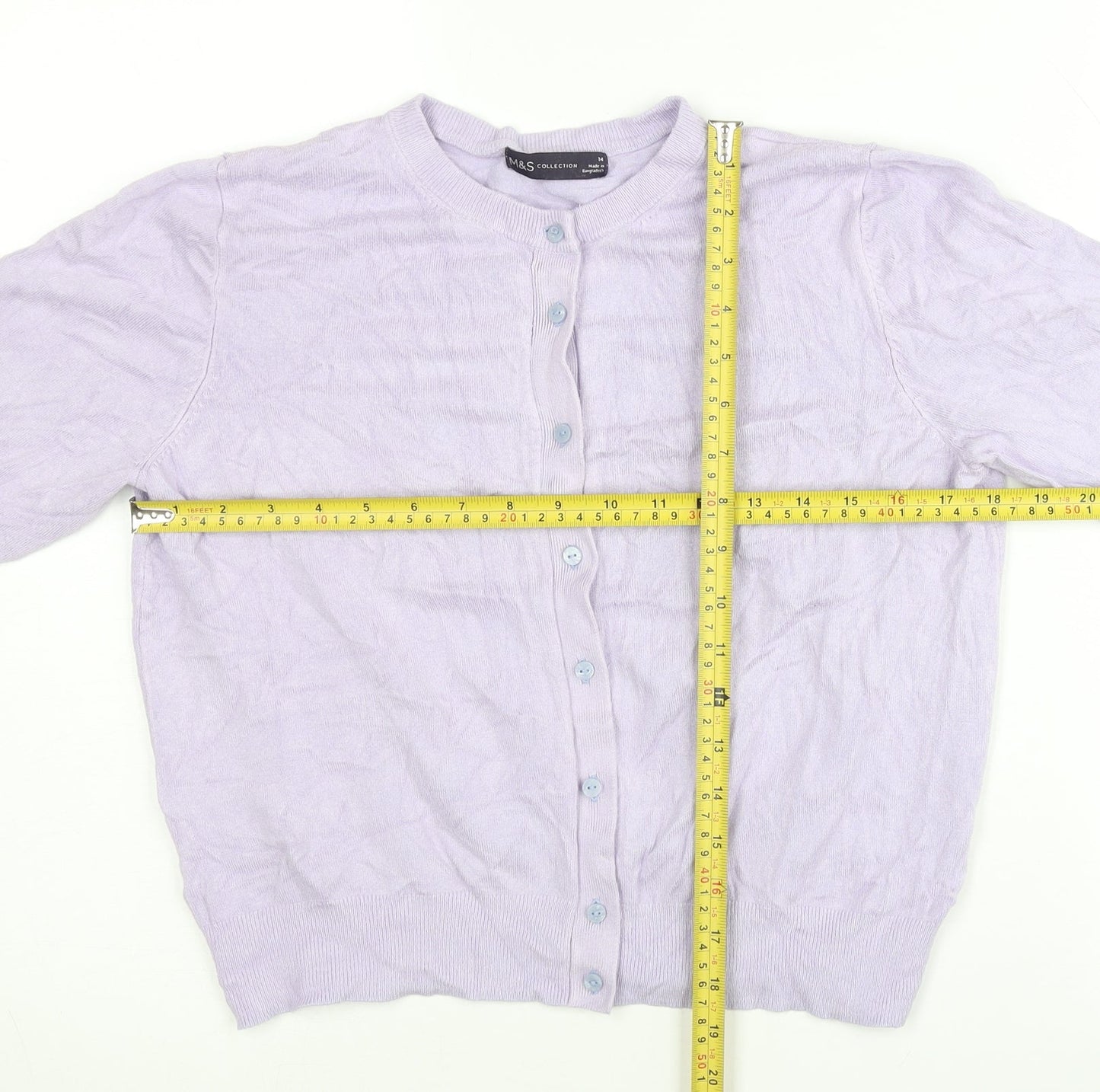 Marks and Spencer Womens Purple Size 14 Cardigan Knitwear