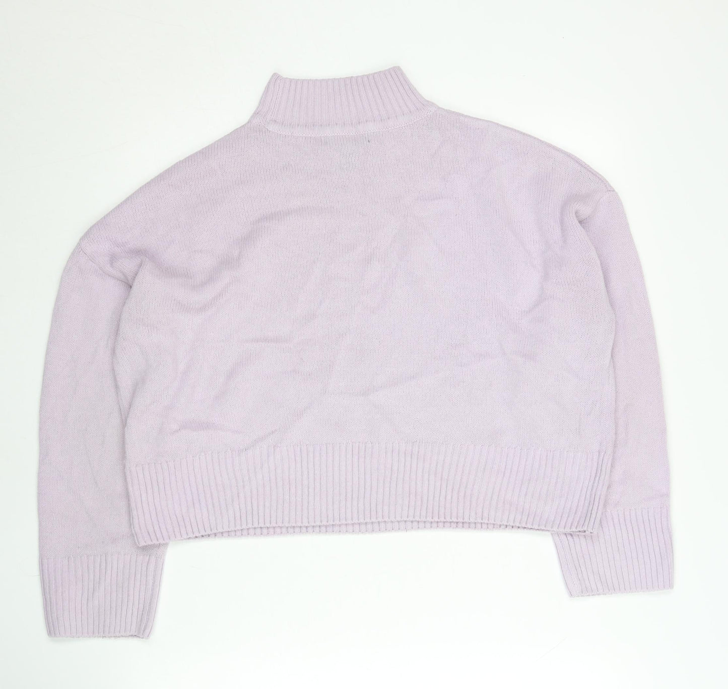 New Look Women’s Petite Purple Mock Neck Jumper Size M