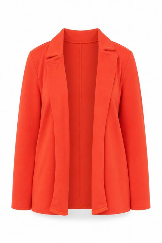 Boohoo Women’s Orange Blazer UK 10 Regular Fit Lightweight