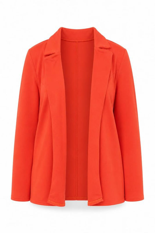 Boohoo Women’s Orange Blazer UK 10 Regular Fit Lightweight