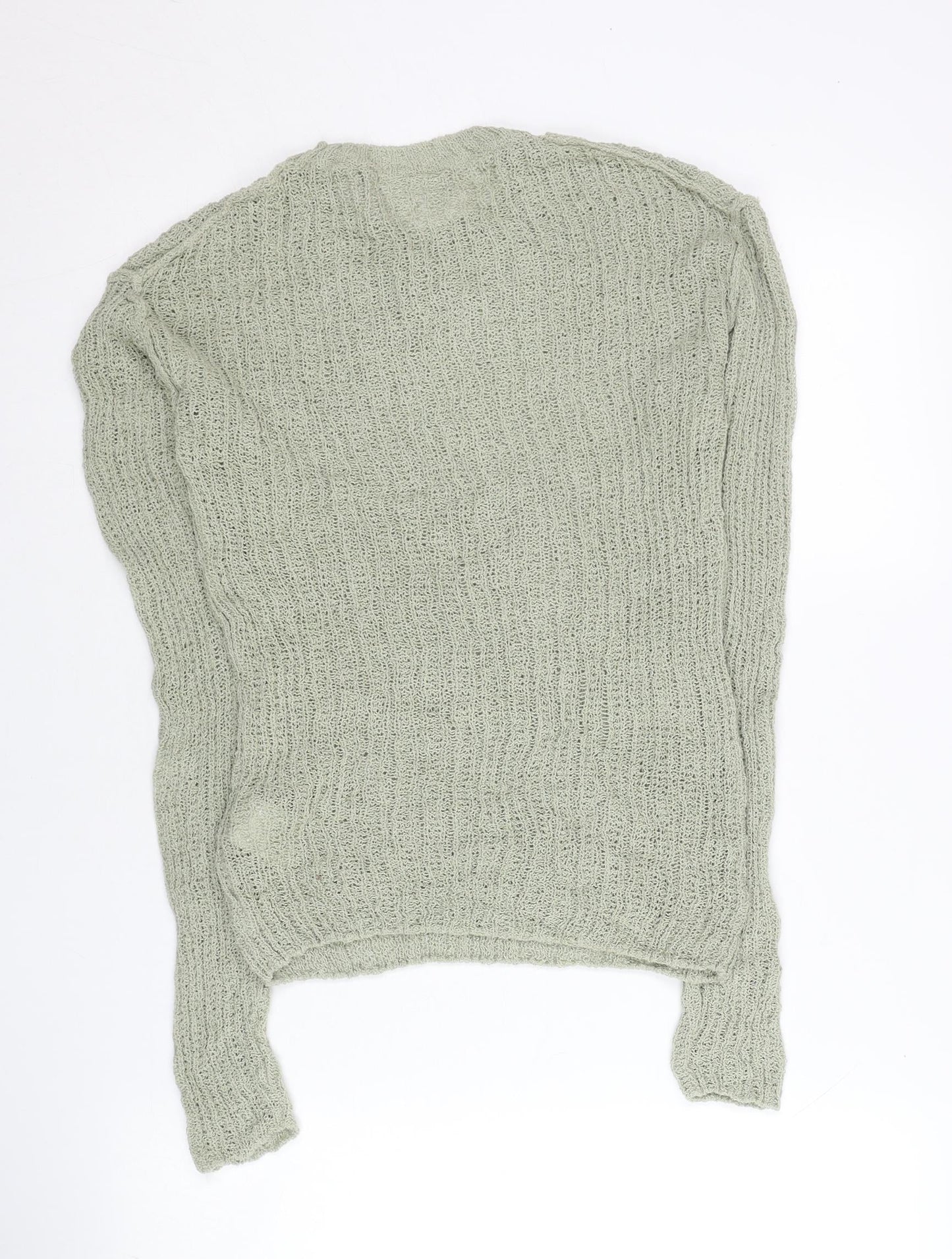 Weekday Women’s Grey Knit Pullover Jumper Size S Crew Neck