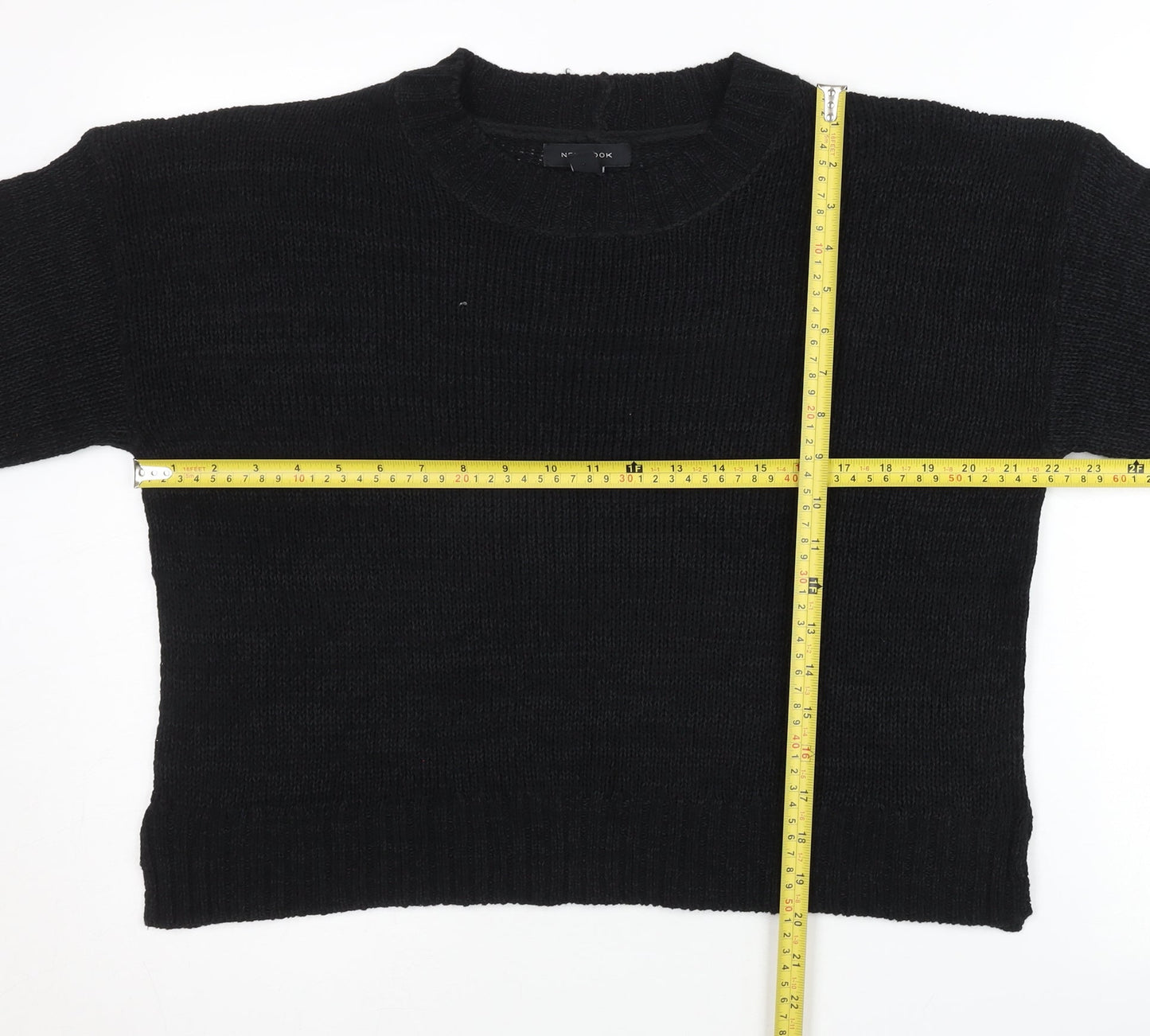 New Look Women’s Black Medium Pullover Jumper Crew Neck Knit