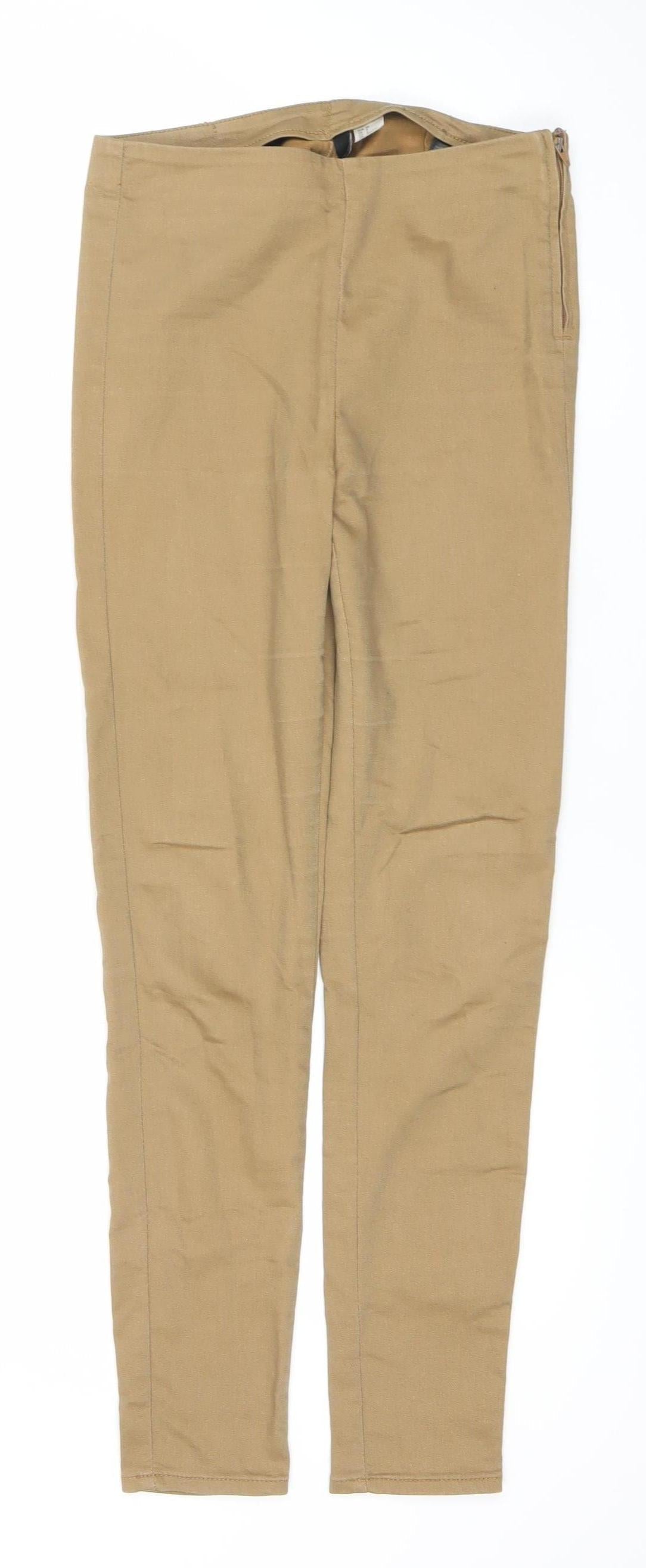 H&M Divided Women’s Beige Slim Fit Leggings Trousers Size 6