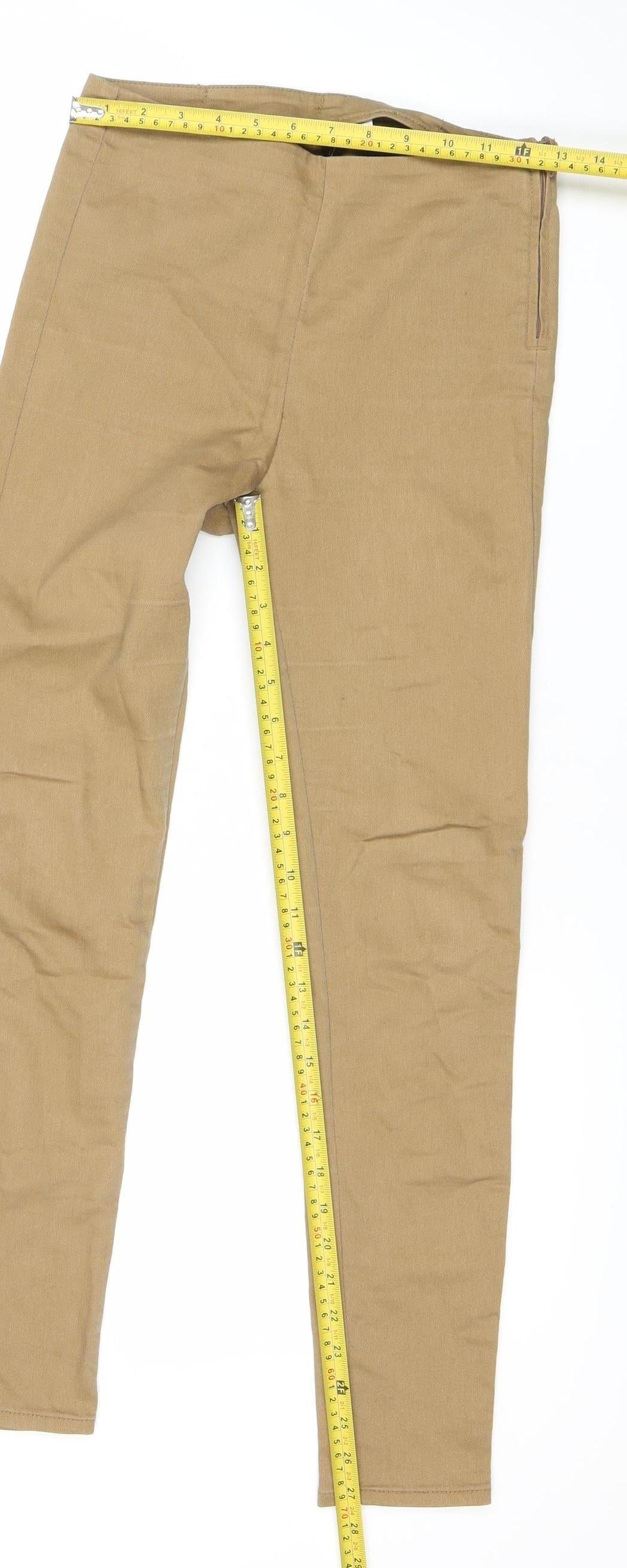 H&M Divided Women’s Beige Slim Fit Leggings Trousers Size 6