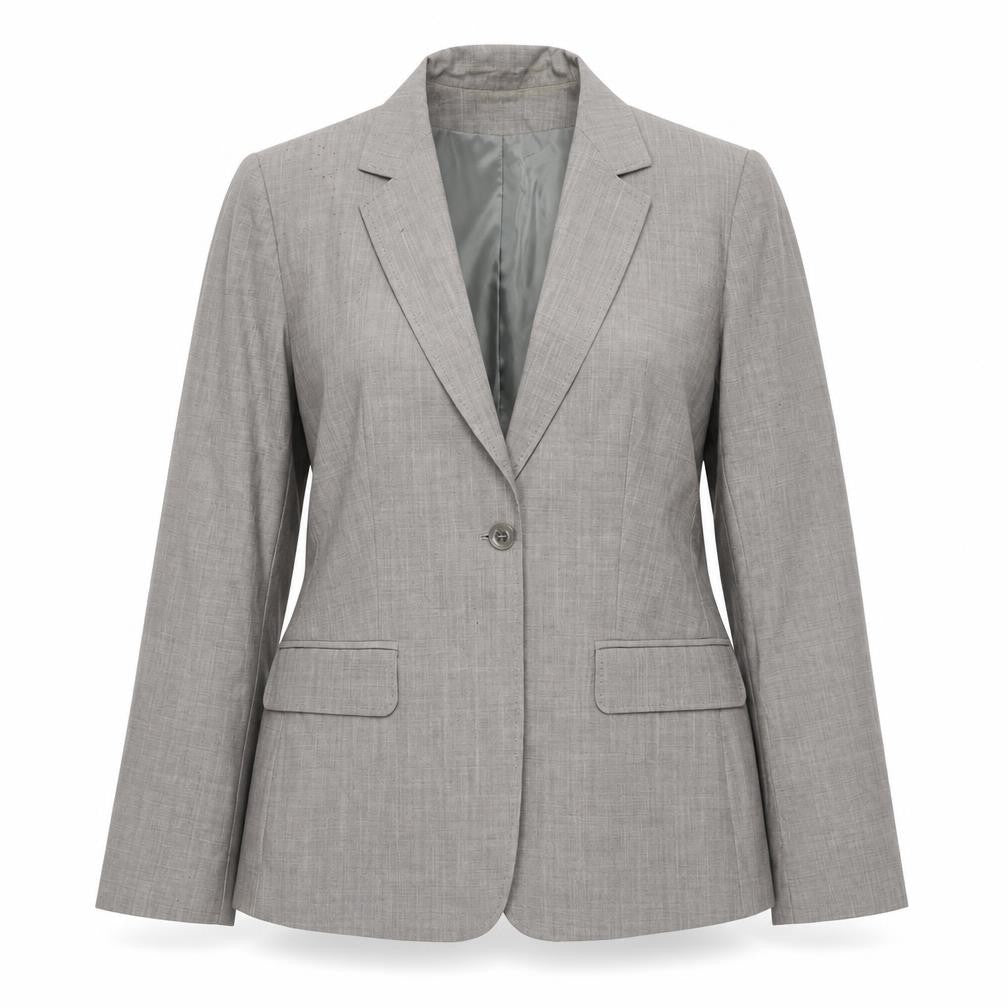Gerard Darel Womens Grey Wool Workwear Suit Jacket Size 12