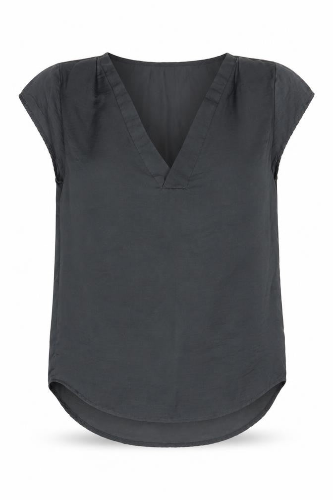 H&M Women’s Black Sleeveless Blouse Size 6 Round Neck Polyester