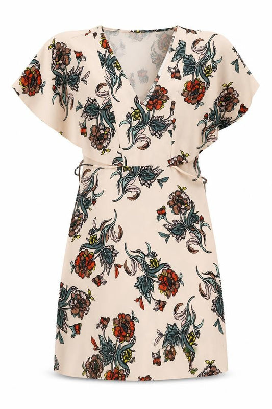 River Island Women’s Multicoloured Floral Mini Bodycon Dress Size 8