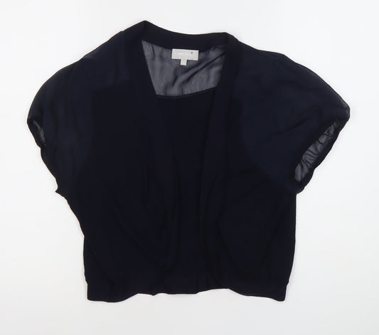 Marks and Spencer Women’s Black Size 18 Cropped Blouse with Kimono Sleeves