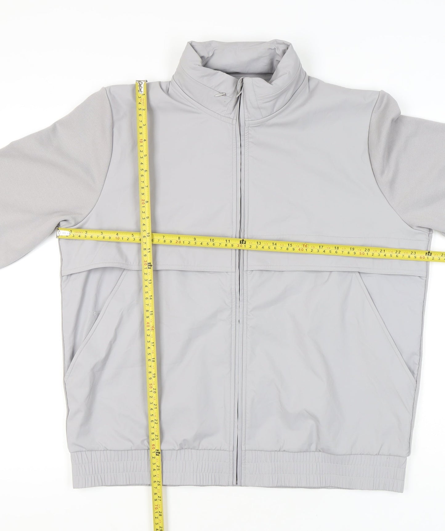 Marks and Spencer Men’s Silver Grey XL 44-46 in Full Zip Jacket Casual