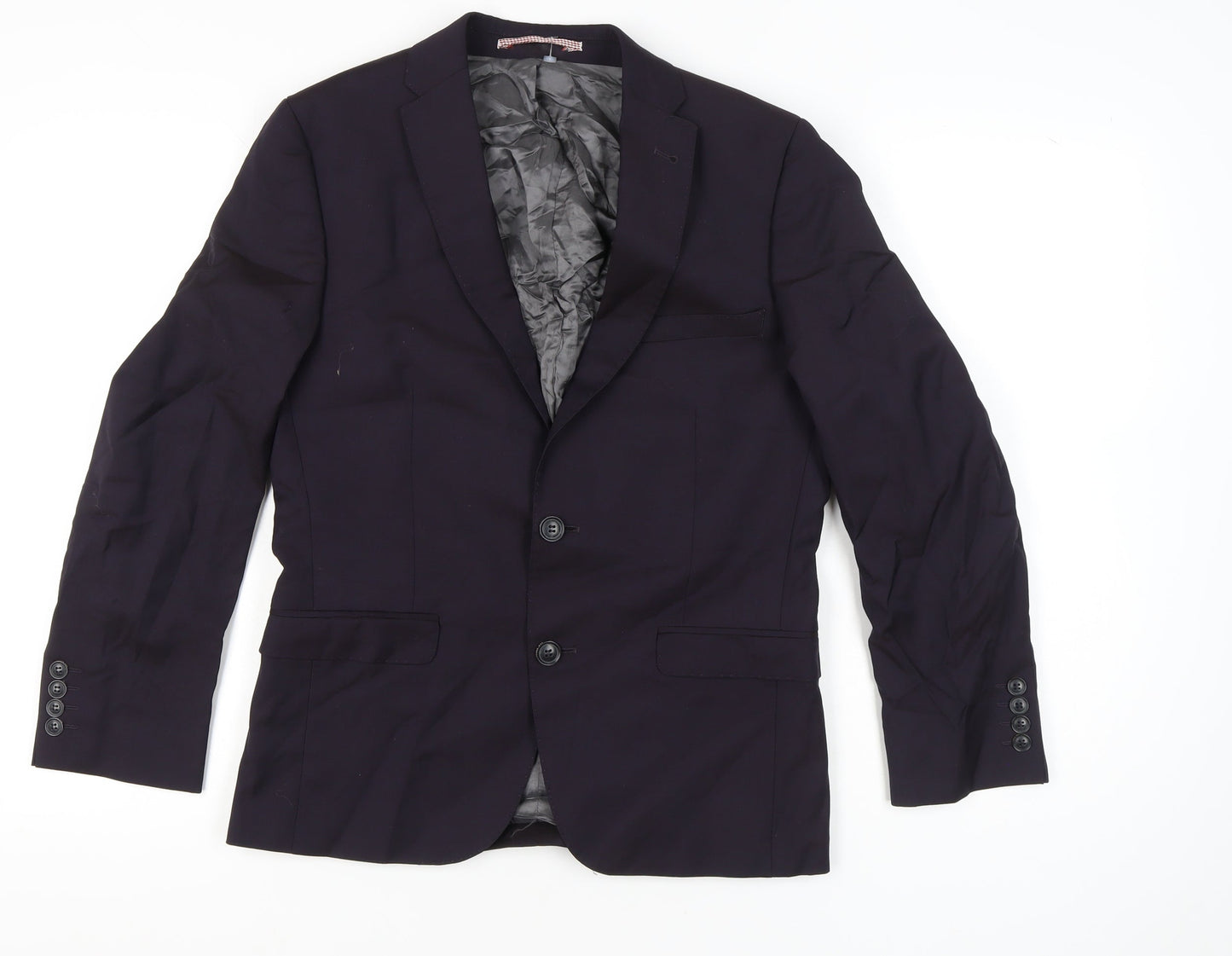 Ben Sherman Men’s Blue Wool Slim Fit Blazer Jacket 38S