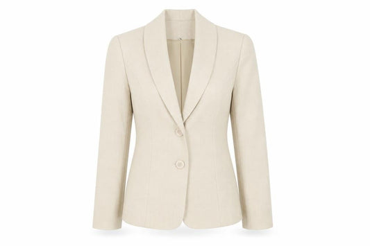 Honor Millburn Beige Womens Size 10 Shawl Collar Suit Jacket