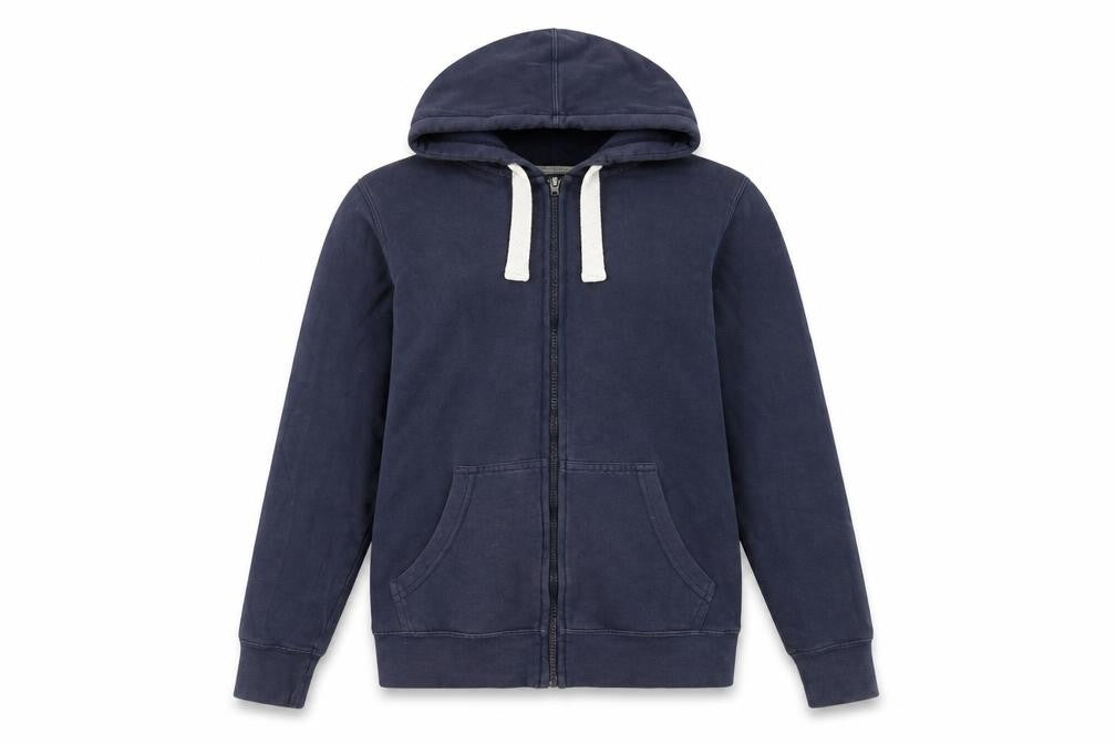 New Look Women’s Blue Full Zip Hoodie UK 10 Cotton Blend