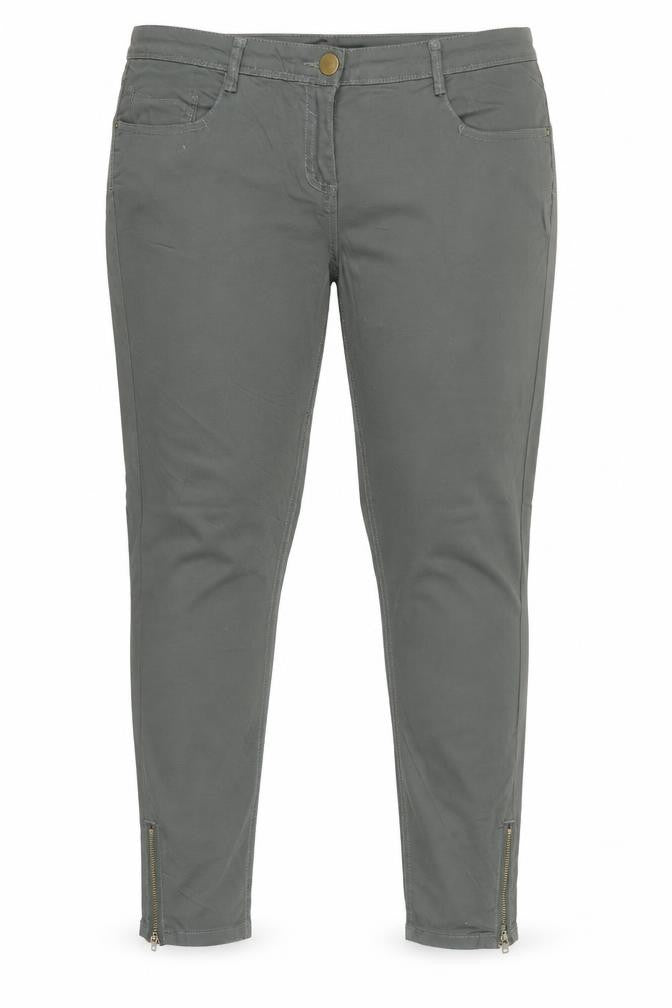 Dorothy Perkins Womens Grey Size 14 Skinny Stretch Jeans with Ankle Zips