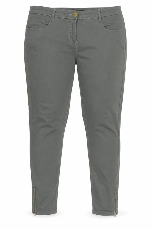 Dorothy Perkins Womens Grey Size 14 Skinny Stretch Jeans with Ankle Zips