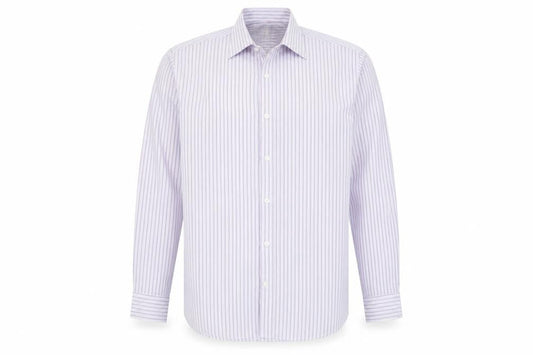 Scott & Taylor Men's Multicoloured Striped 15in 38cm Long Sleeve Button-Up Shirt