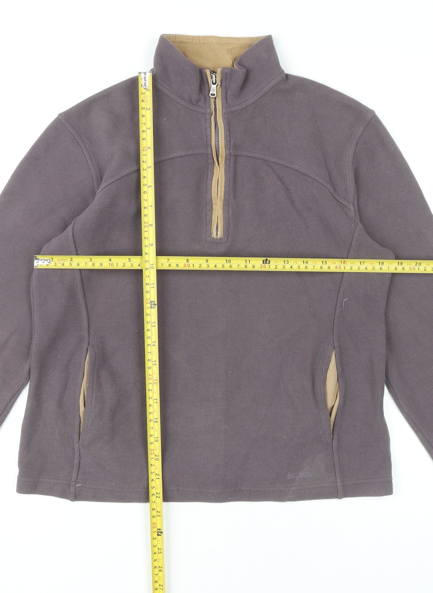 Jack & Jones Originals Womens Purple 1/2 Zip Sweatshirt Size M