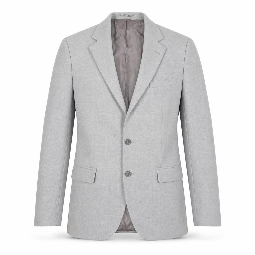 boohooMAN Men’s Grey Slim Fit Two-Button Blazer Jacket Size 38