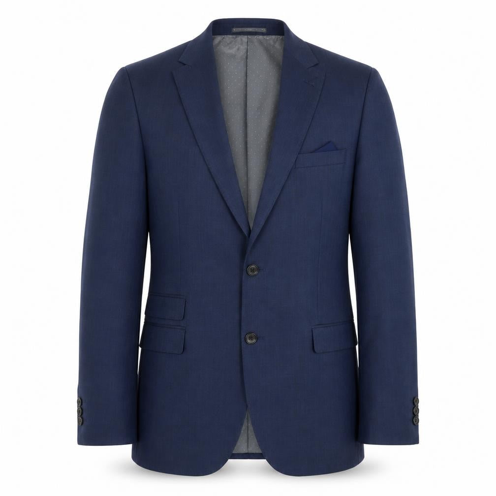 Next Men's Blue 38R Regular Fit Wool Blend Blazer Jacket