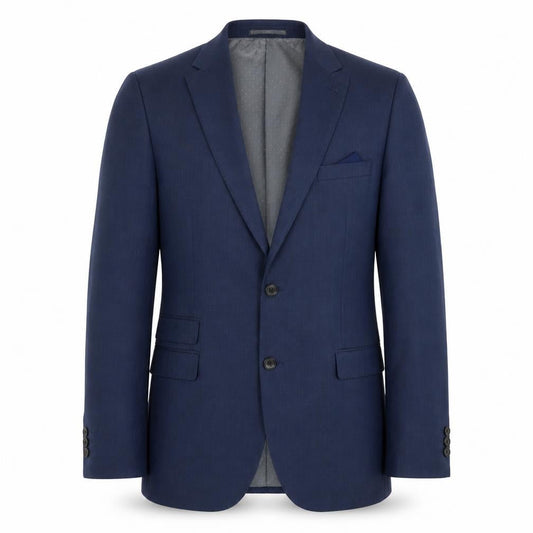 Next Men's Blue 38R Regular Fit Wool Blend Blazer Jacket