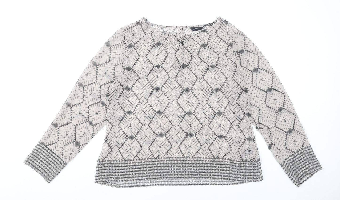 Marks and Spencer Women’s Multicoloured Geometric Blouse UK 16