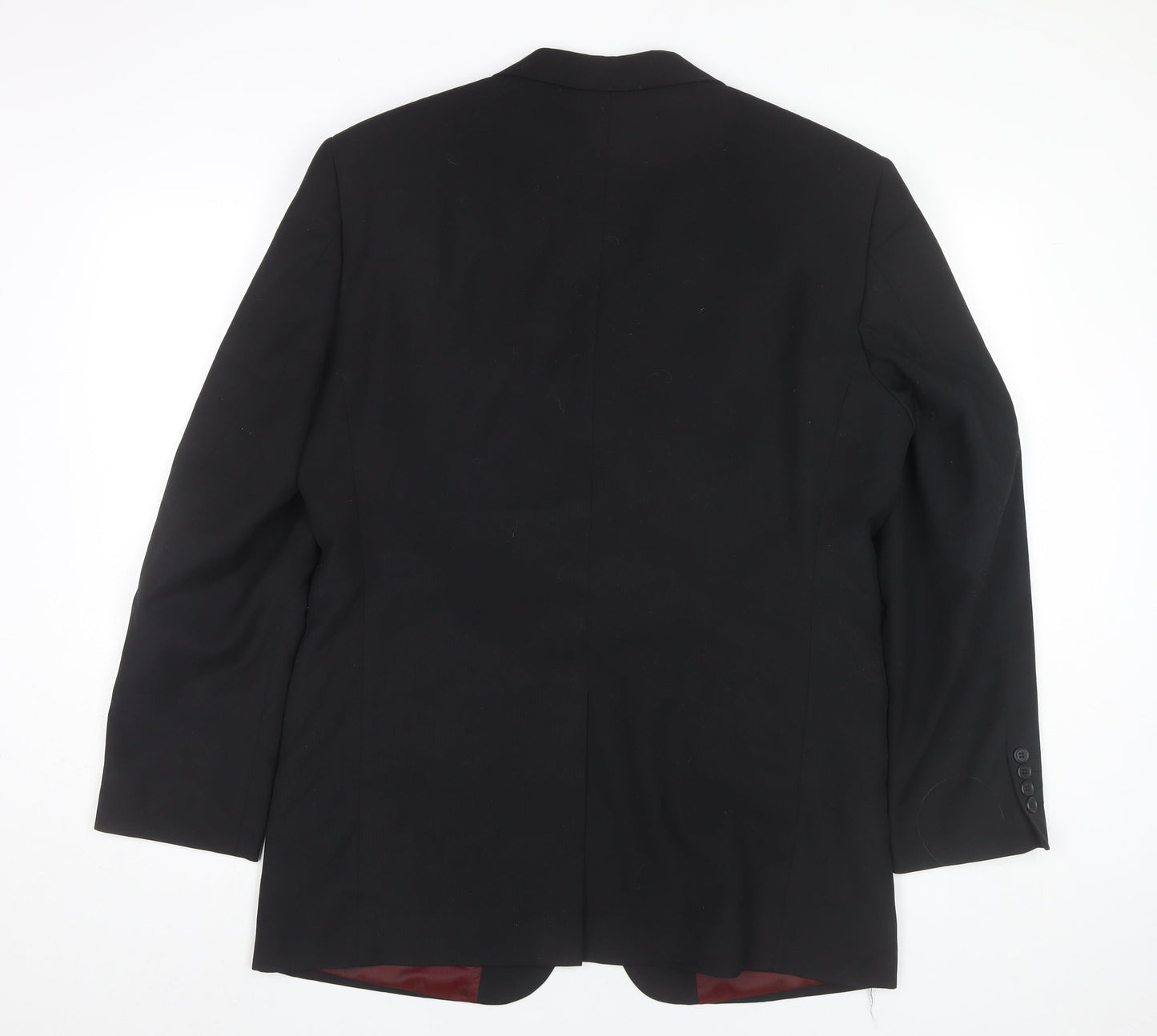 Milan Collection Men’s Black 40R Regular Polyester Blazer Jacket