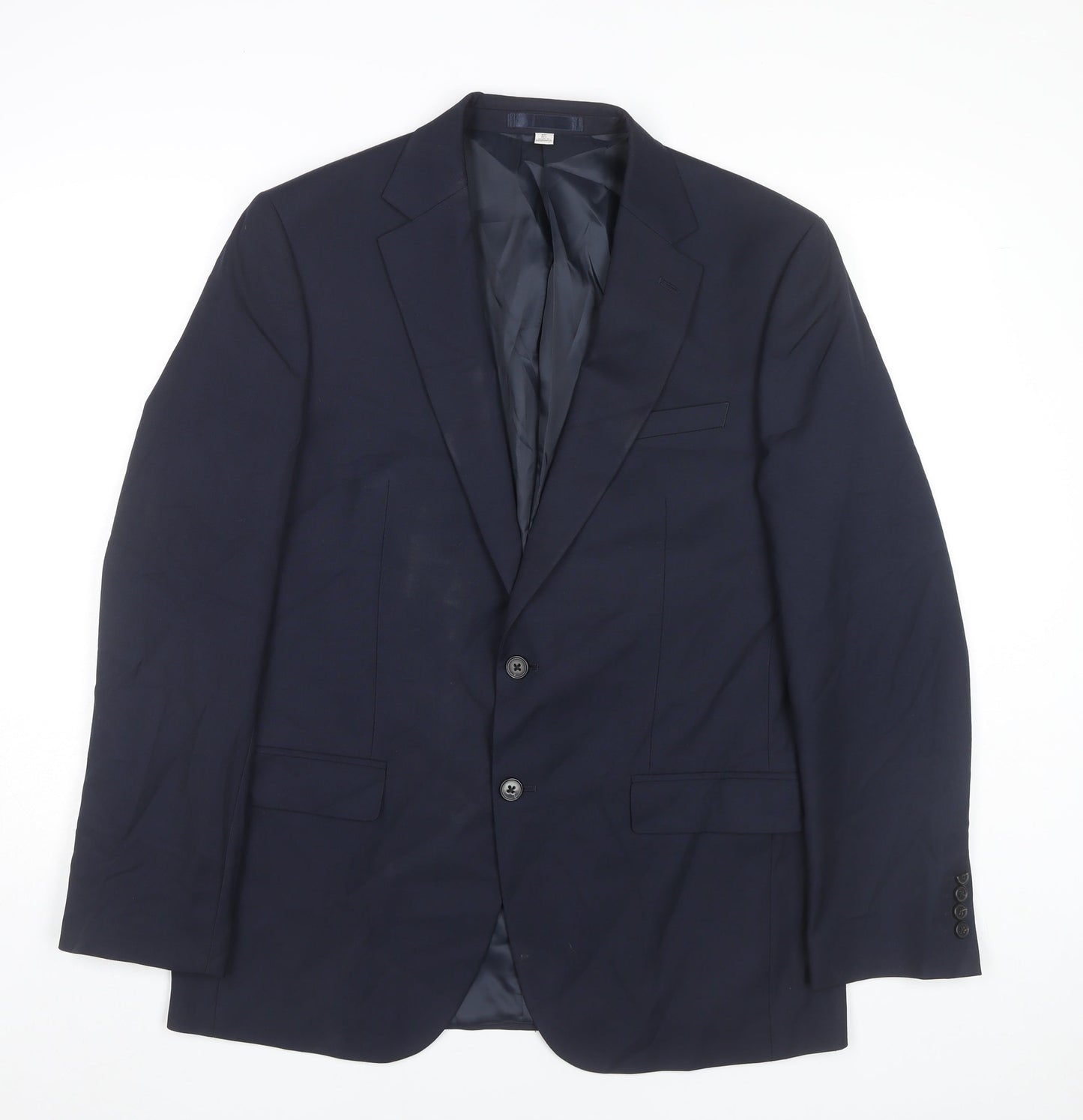 Marks and Spencer Men’s Blue Blazer Jacket 40 Chest L Regular Fit