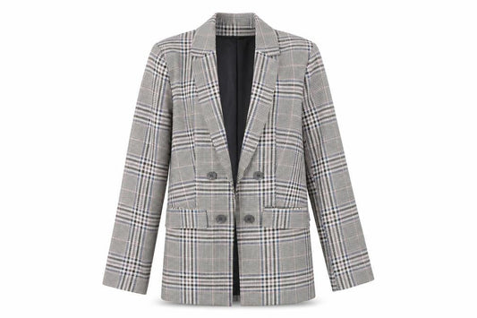 George Womens Grey Check Blazer Size 10 Workwear Jacket