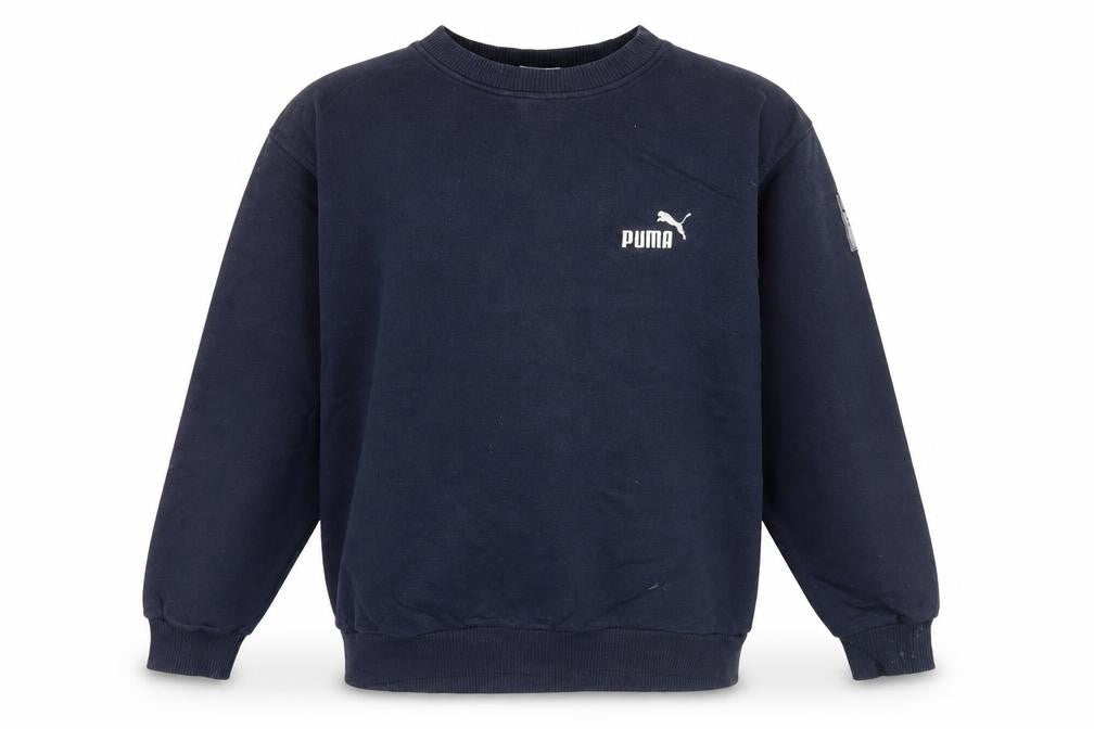 Puma Boys Blue Crew Neck Logo Pullover Sweatshirt LB 11-12 Years
