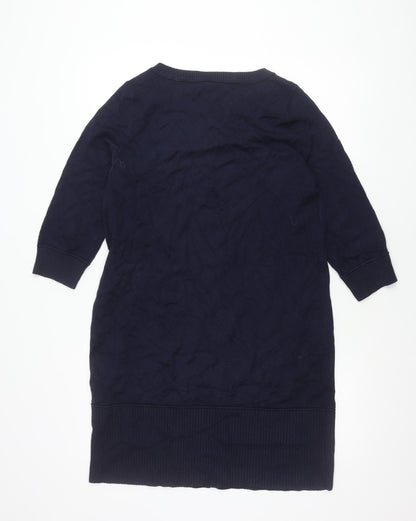 Phase Eight Womens Blue UK 12 Pullover Jumper Crew Neck Knitwear