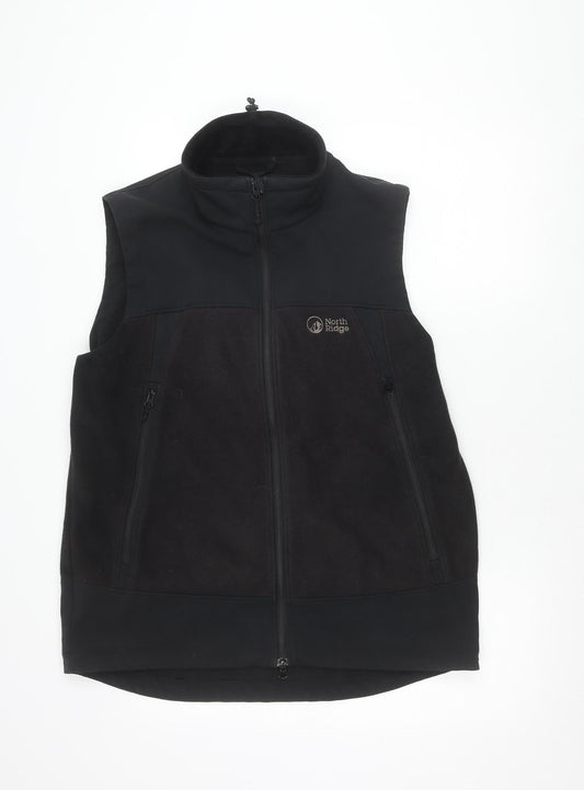 North Ridge Men’s Black XL Waistcoat Bodywarmer Outdoor Fleece Vest