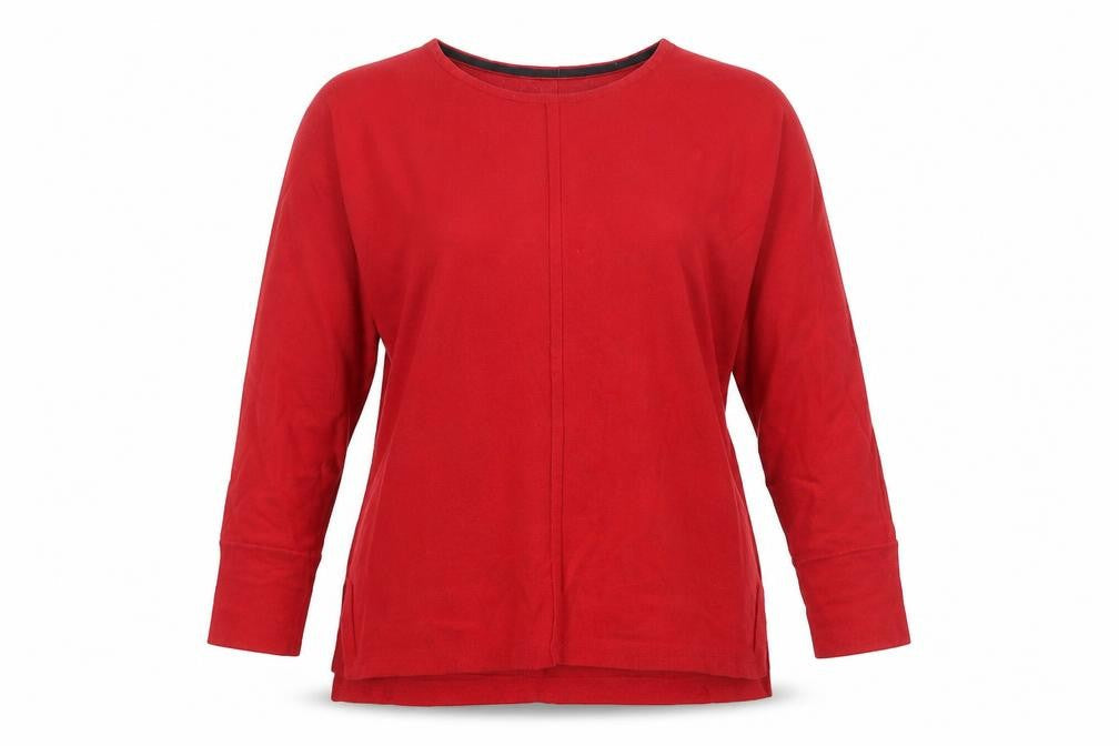 White Stuff Womens Red Size 10 Cotton Crew Neck Jumper