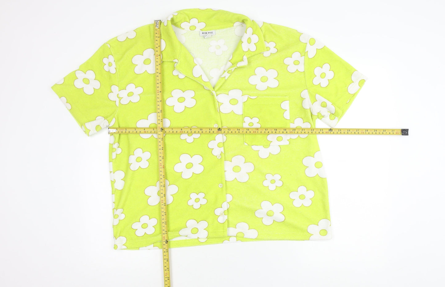 Neon Rose Womens L Multicoloured Floral Button-Up Shirt