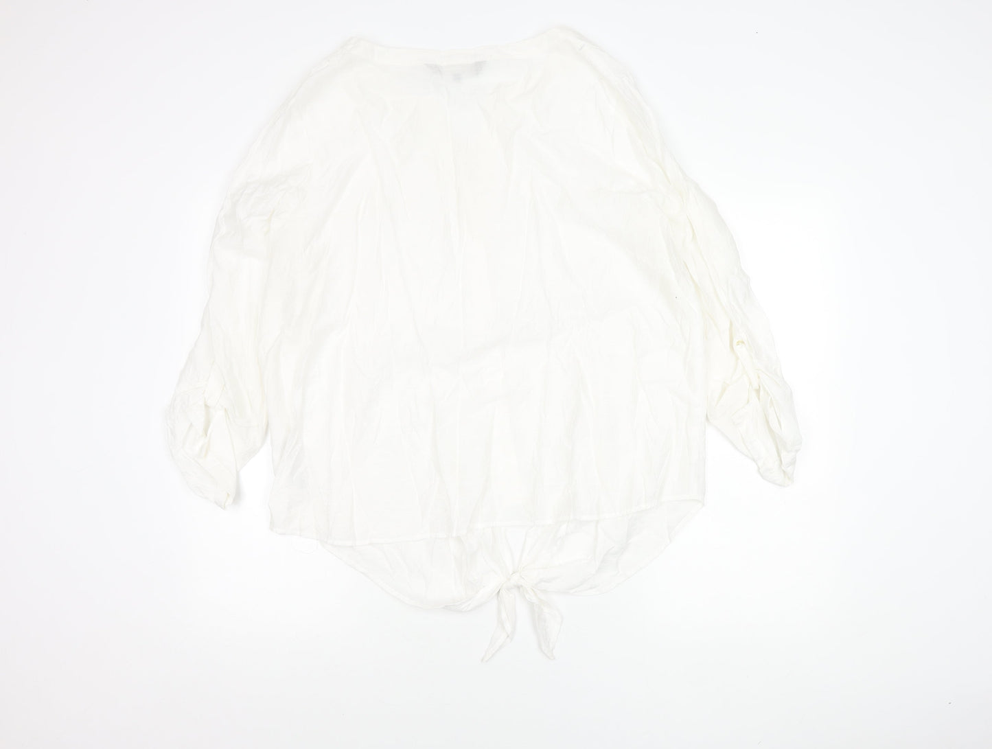 Principles by Ben de Lisi Women’s White Size 20 Button-Up Tunic Blouse