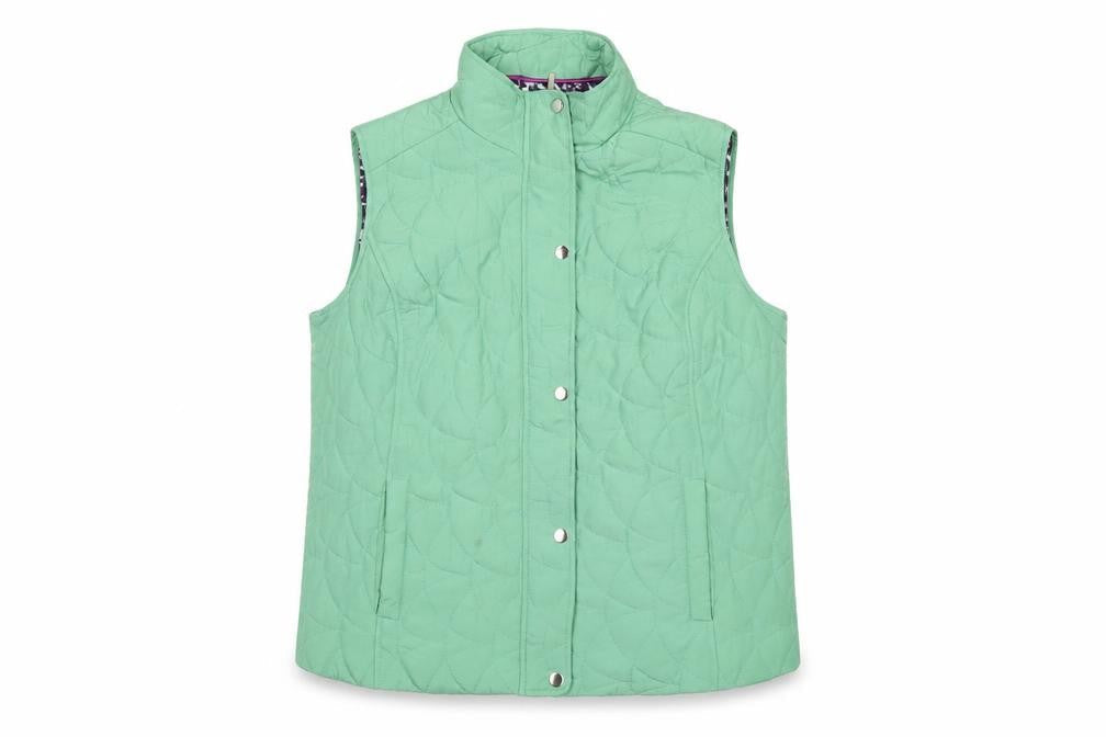 Honor Millburn Women’s Green Quilted Sleeveless Waistcoat M