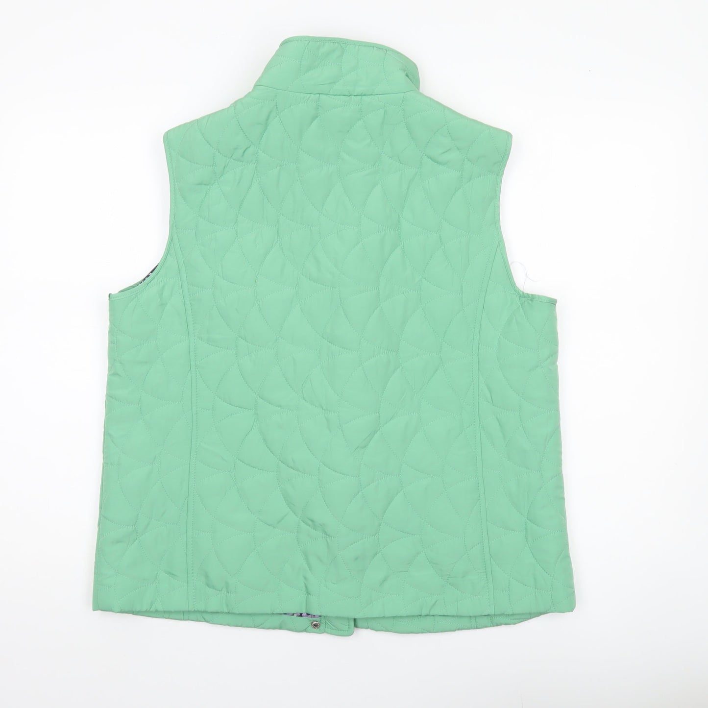 Honor Millburn Women’s Green Quilted Sleeveless Waistcoat M