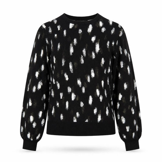 Next Women’s Black Animal Print Crew Neck Jumper Size 10